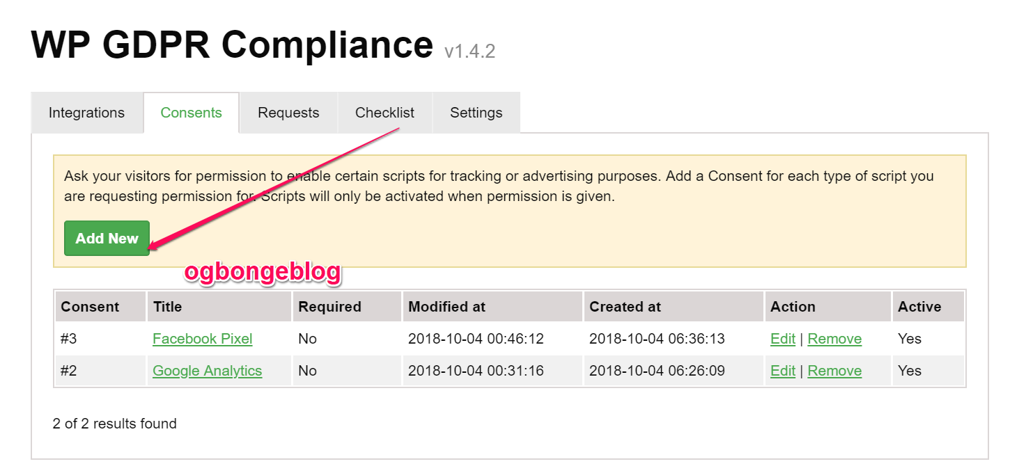 Add GDPR Cookie Consent Bar To WordPress - OgbongeBlog