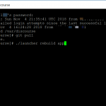 update discourse via ssh vps hosting