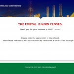 nnpc login portal for jobs employment closed