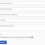 contact form 7 form with placeholder texts