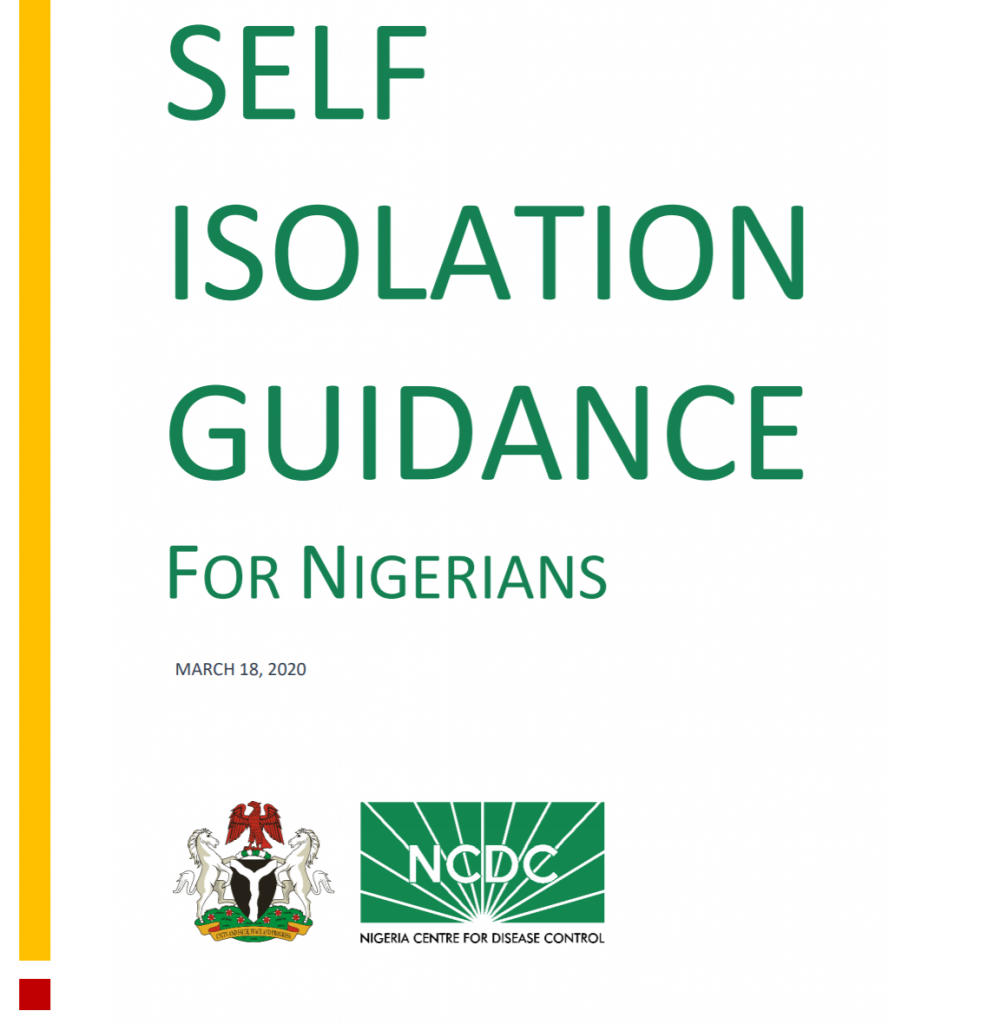 ncdc coronavirus self isolation guidance for nigerians pdf