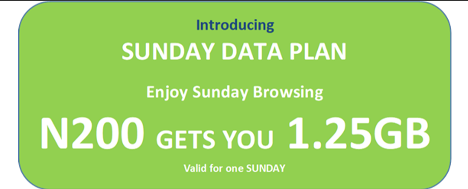 glo sunday data plan