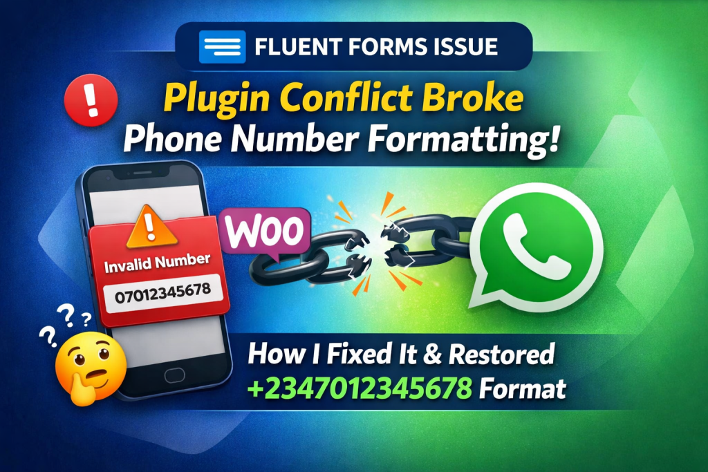 Fluent Forms Phone Number Field Not Saving Phone Numbers With Country Code? Here Is How I Solved It
