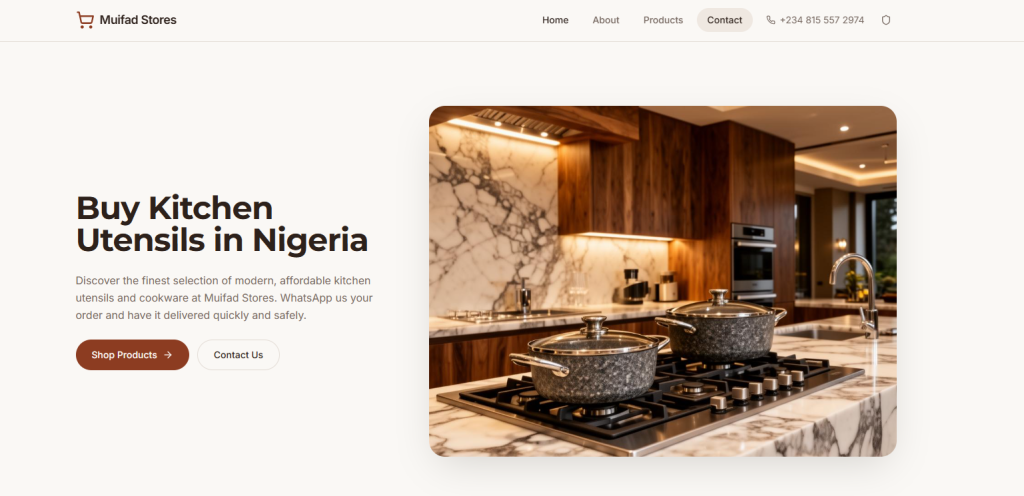 Use Lovable Free To Build Apps 2 muifad stores website