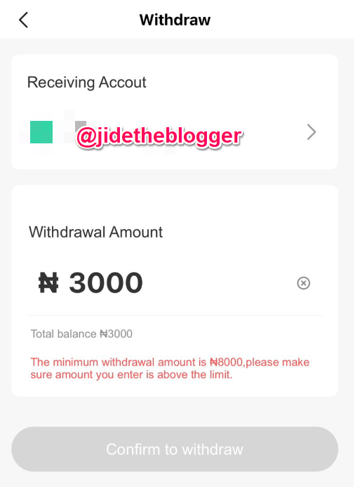 withdraw 3000 from carding app