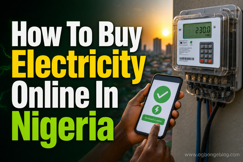 How To Buy Electricity Online In Nigeria